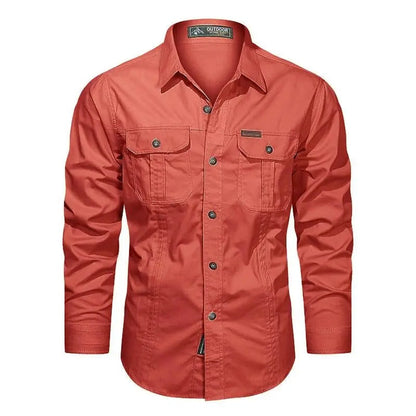 Khaled | Chemise en coton durable pour hommes, destinée à l'extérieur - Image 8