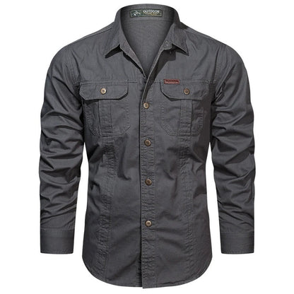 Khaled | Chemise en coton durable pour hommes, destinée à l'extérieur - Image 9