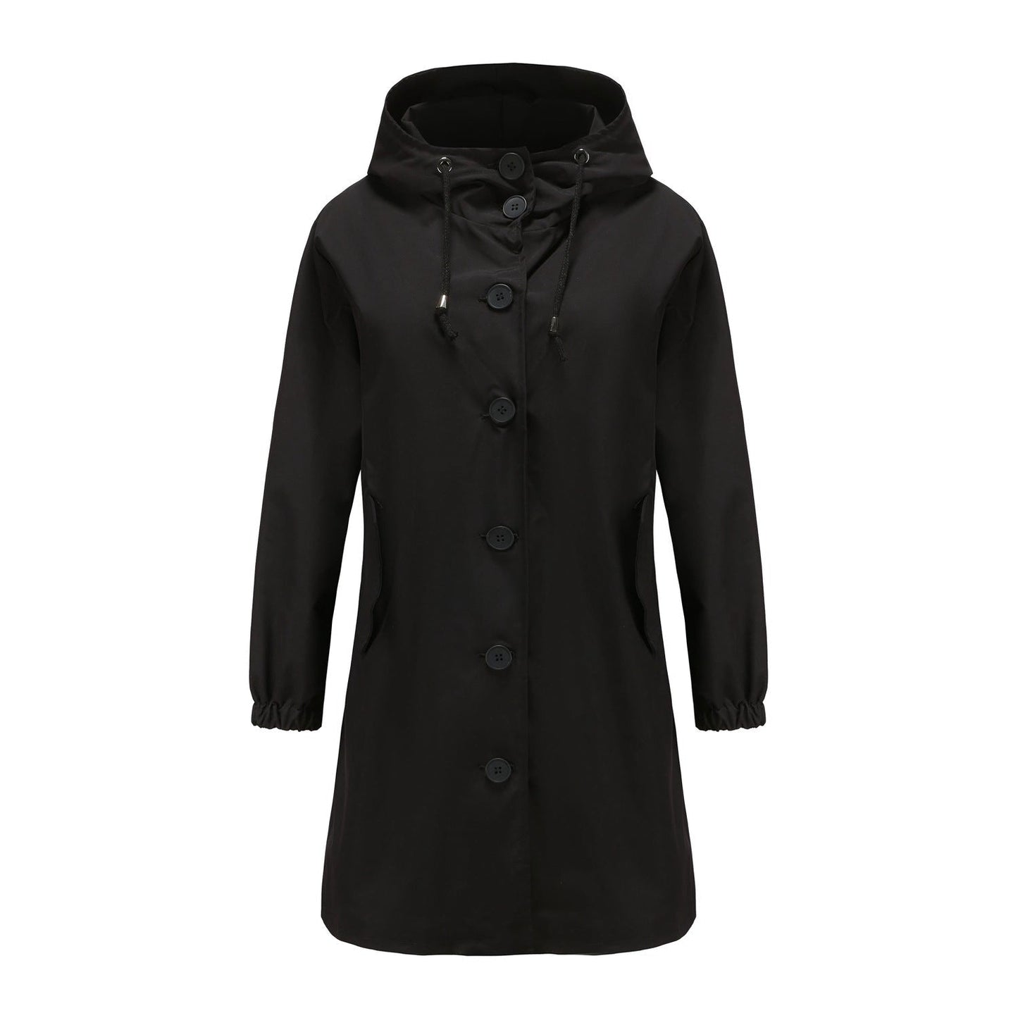 Maude | Manteau Long Trapèze à Capuche pour Femme - Image 6