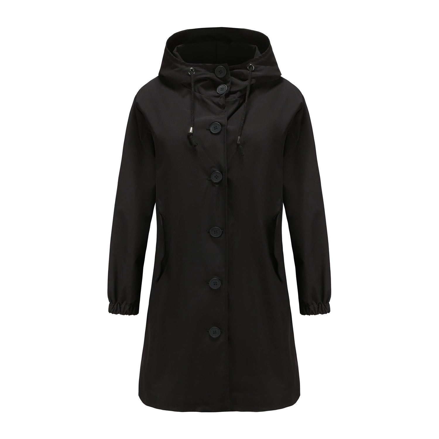 Maude | Manteau Long Trapèze à Capuche pour Femme - Image 6