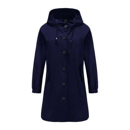 Maude | Manteau Long Trapèze à Capuche pour Femme - Image 7