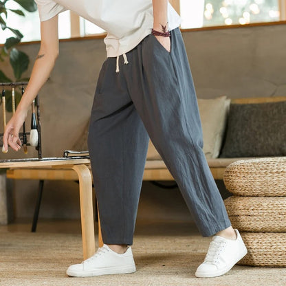Gianni | Pantalon en coton minimaliste pour un confort sans faille - Image 3
