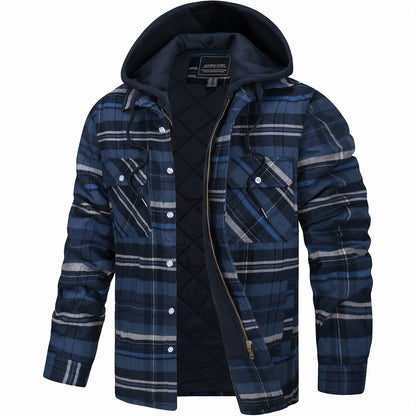 Julio | Veste à Carreaux à Capuche pour Homme - Image 6