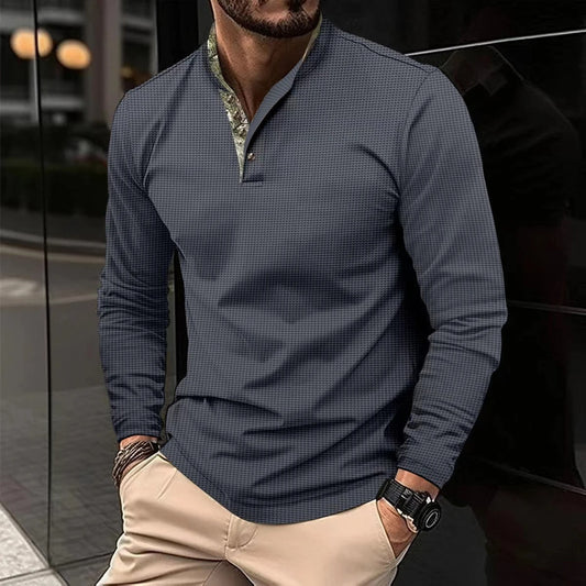 Thomas | Chemise Henley Décontractée Boutonnée pour Homme - Image 2