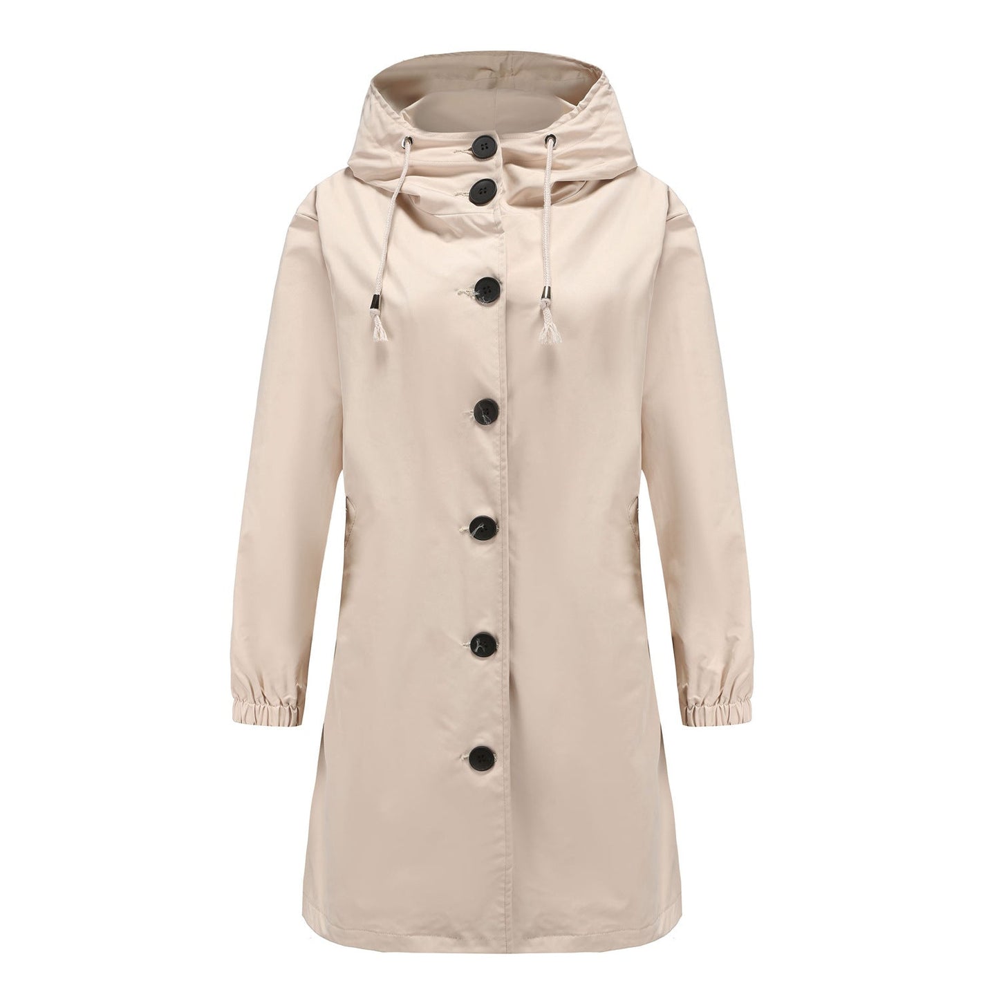 Maude | Manteau Long Trapèze à Capuche pour Femme - Image 1
