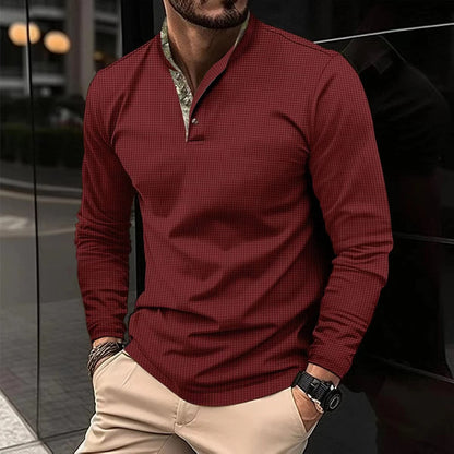 Thomas | Chemise Henley Décontractée Boutonnée pour Homme - Image 3
