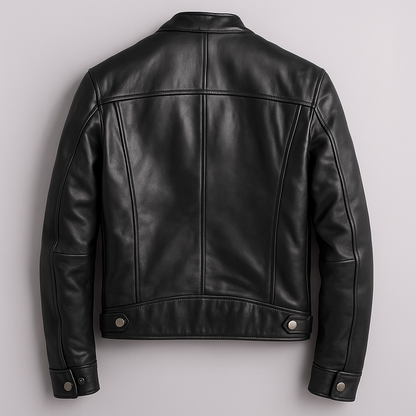 Vintage PU-læderjakke til mænd – Klassisk retro bikerjakke