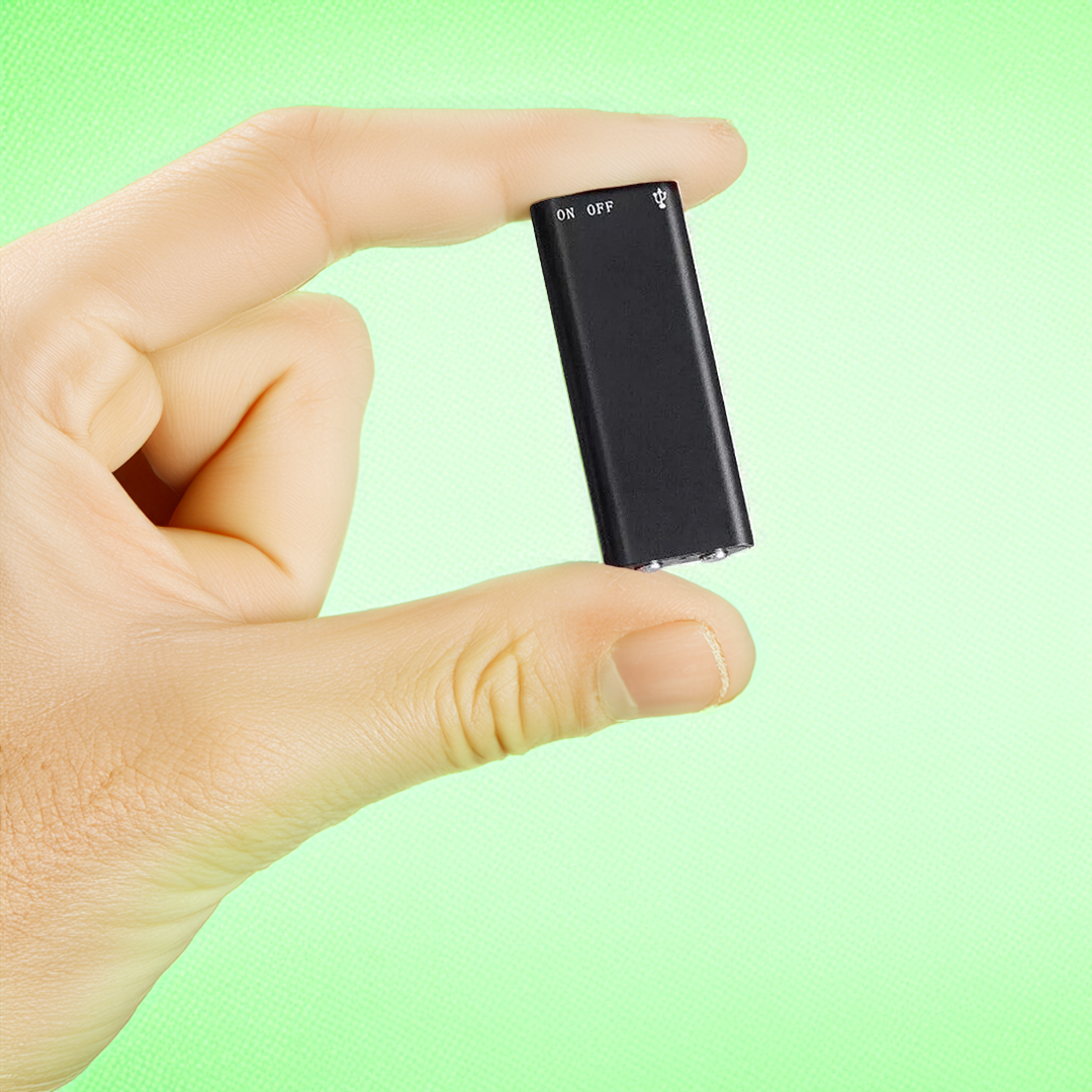VoiceNote | Mini Diktaphon med Stemmekontrol & 96 timers Batterilevetid