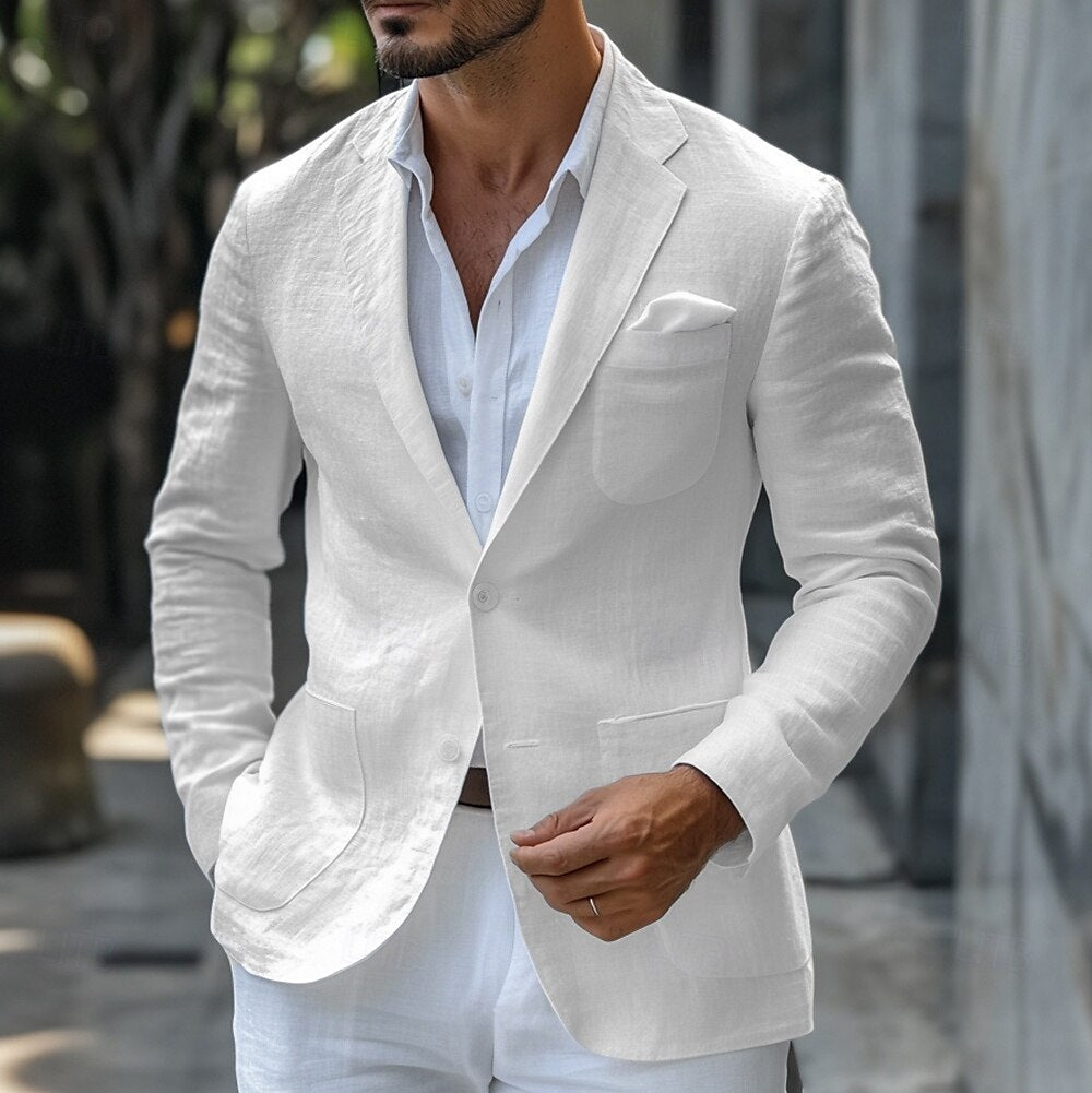 Jean-claude | Blazer en lin élégant pour les événements estivaux - Image 1