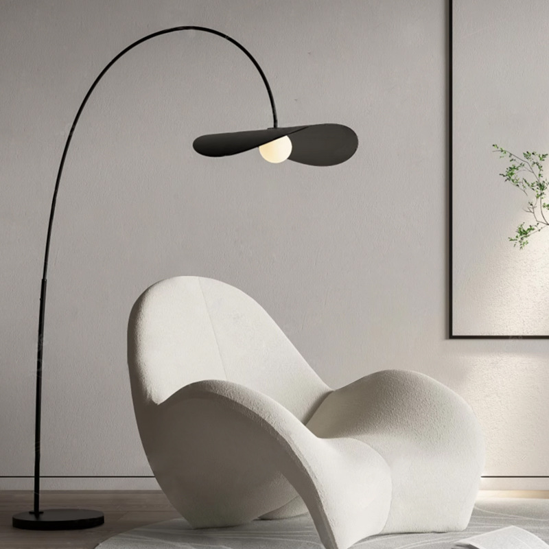 Wabi Sabi Håndlavet Jern & Akryl Gulvlampe