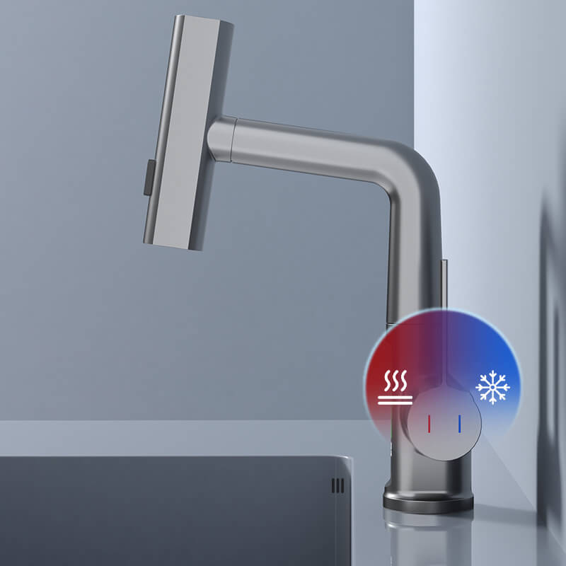 WaterMaster Fleksibel LED Køkken- & Badeværelsesarmatur – 360° Drejelig, Udtziehslange & 5 Spraytilstande