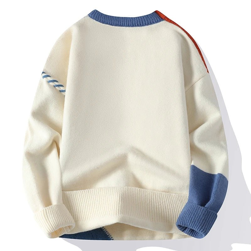 Kassim | Pull en Tricot Color Block pour Homme - Image 4