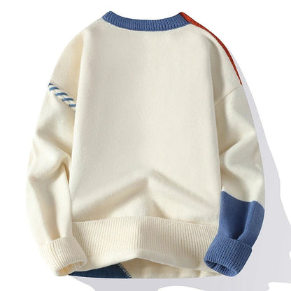 Kassim | Pull en Tricot Color Block pour Homme - Image 4