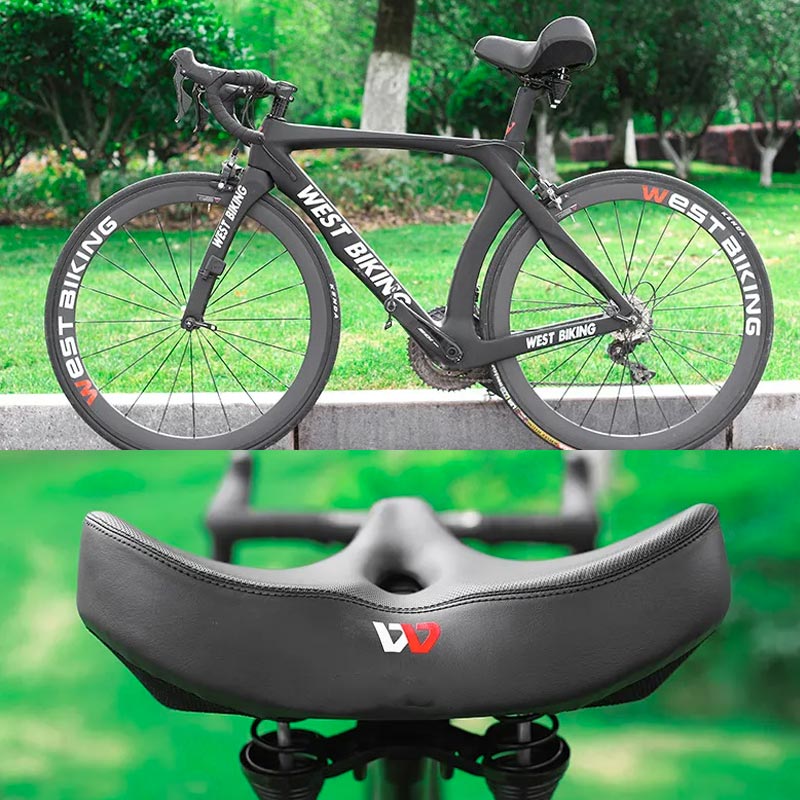 Westbiking - Ekstra Bred Cykelsadel Mod Sadel Smerter
