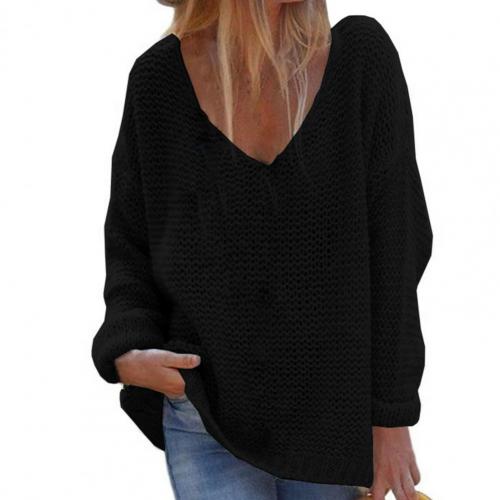 Jasmine | Pull ample à col en V pour femme - Image 3