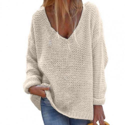 Jasmine | Pull ample à col en V pour femme - Image 5