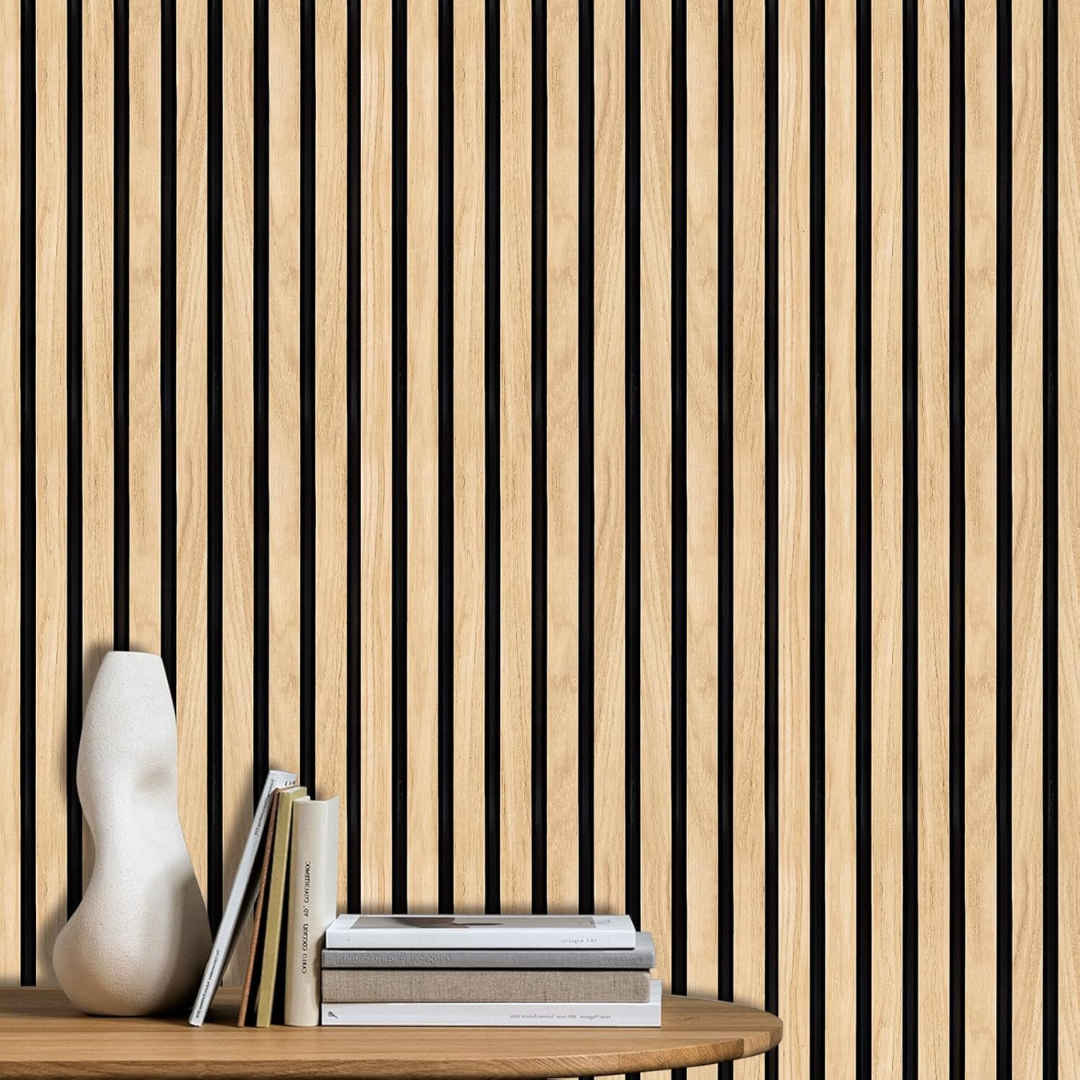WoodWall | Selvklæbende 3D Vægpaneler med Træeffekt