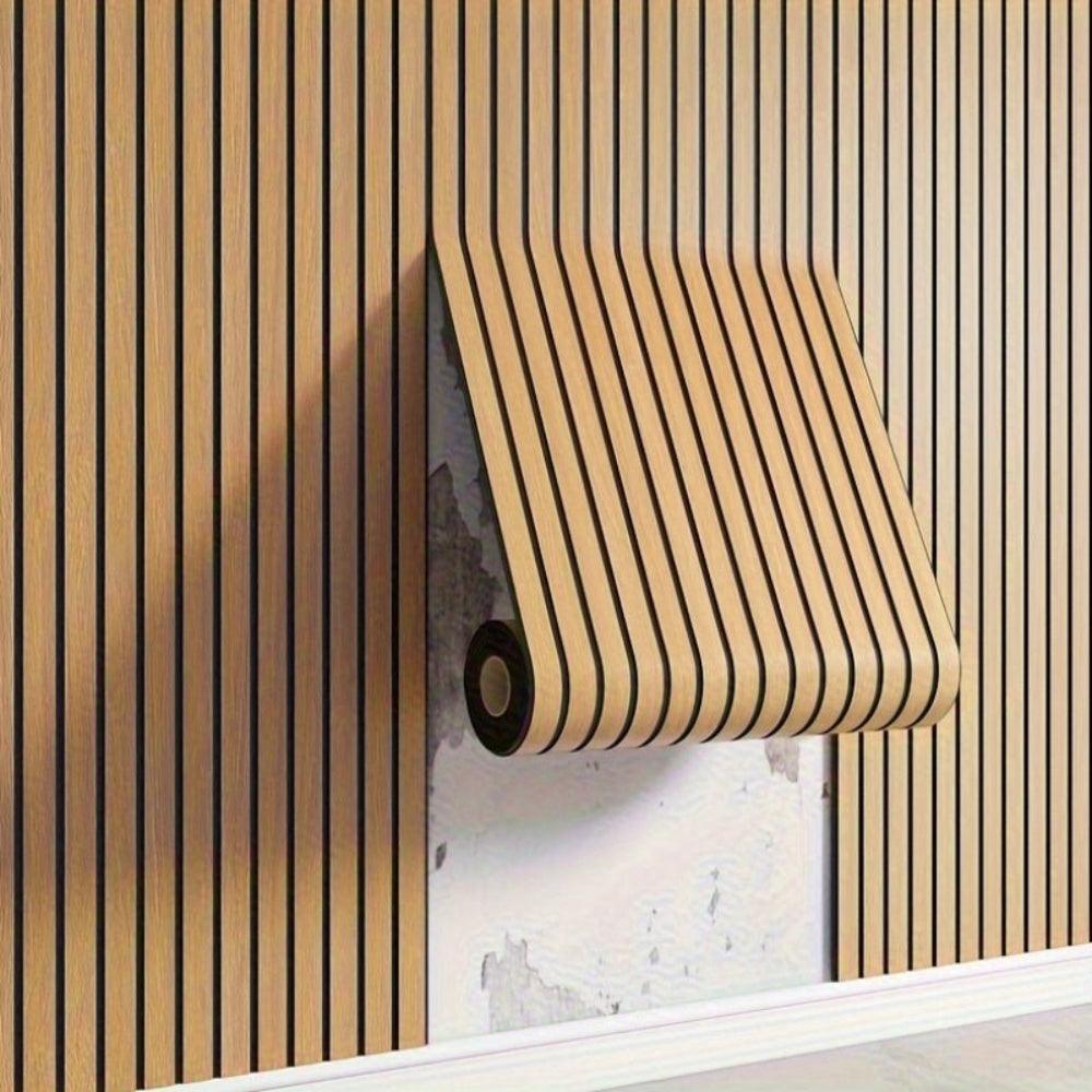 WoodWall | Selvklæbende 3D Vægpaneler med Træeffekt
