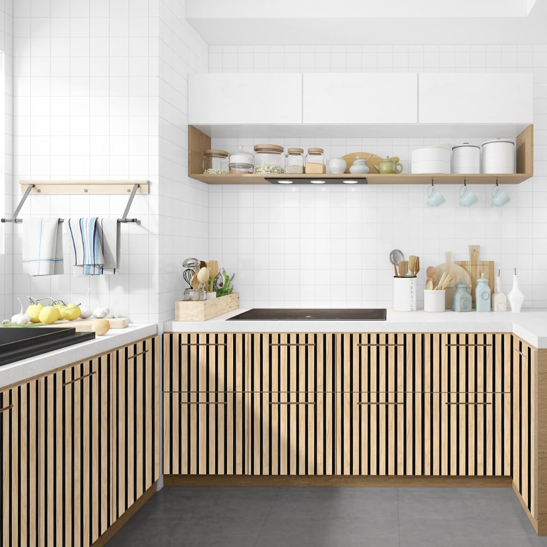 WoodWall | Selvklæbende 3D Vægpaneler med Træeffekt