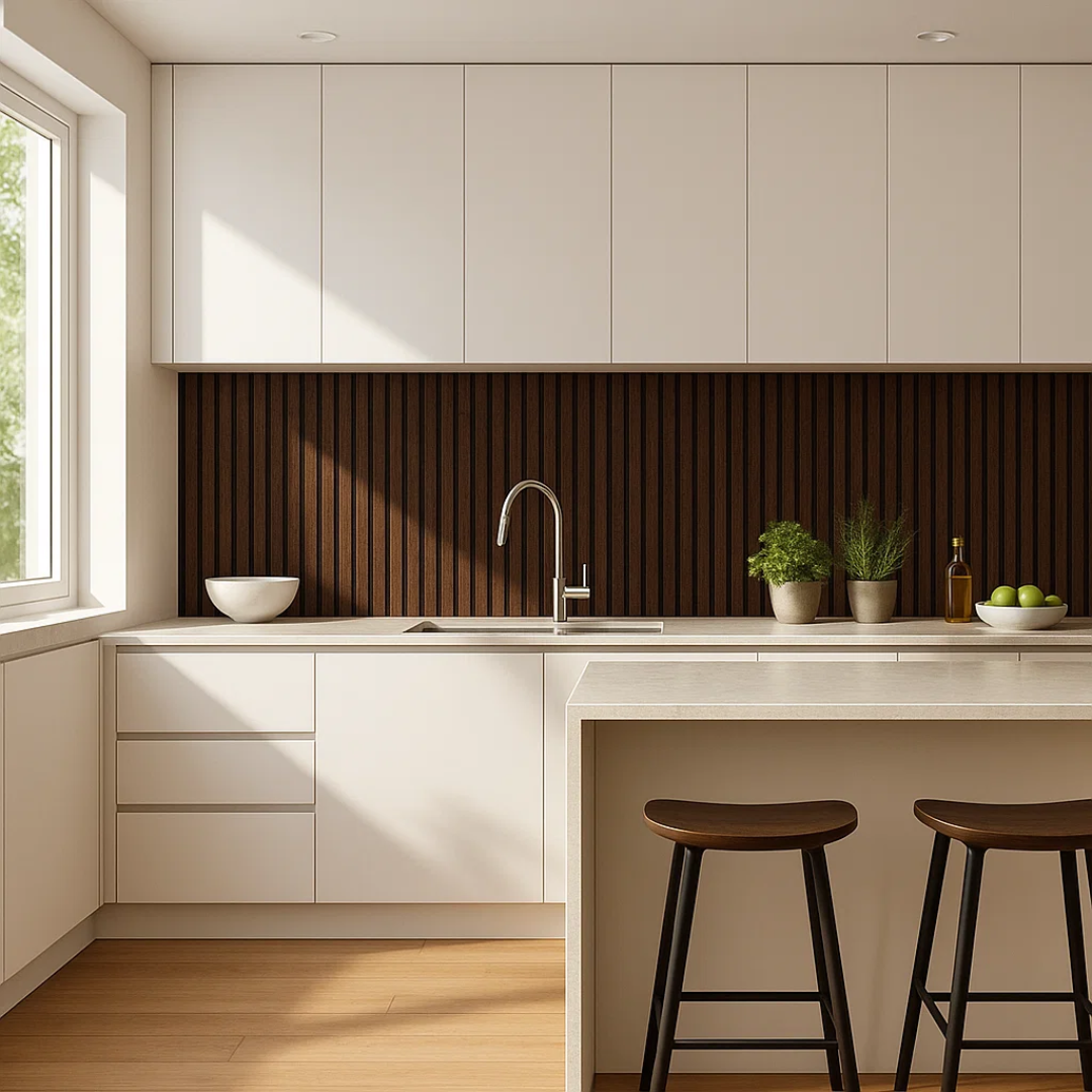 WoodWall | Selvklæbende 3D Vægpaneler med Træeffekt